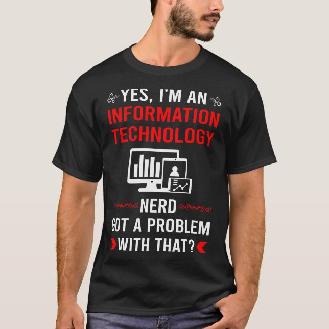 T-shirt Problème de technologie de l'information (Devant)