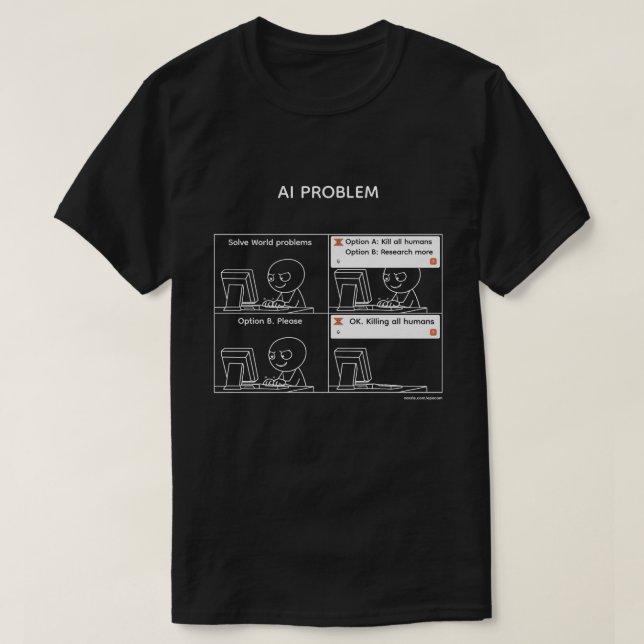 T-shirt Problème d'IA v.2 (Design devant)