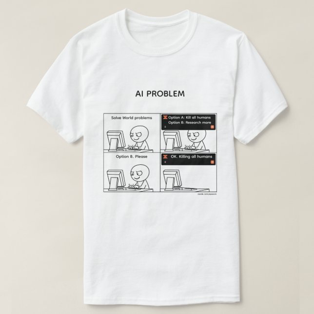 T-shirt Problème d'IA v.2 (Design devant)