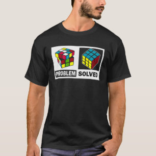 T-shirt Problème du cube de puzzle concurrentiel Résolu Vi