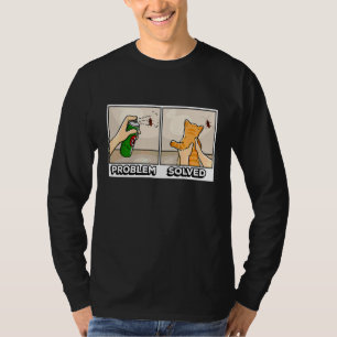 T-shirt Problème et résolu Mignon Chat Chaton Animal de co