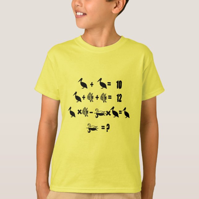 T-shirt Problème mathématique (Devant)
