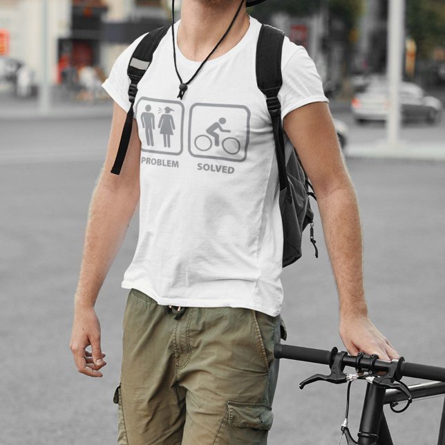 T-shirt Problème résolu du cyclisme (Créateur téléchargé)