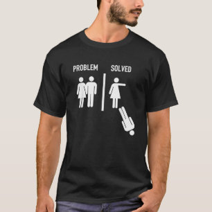 T-shirt Problème Résolu Mariage Drôle Versus Divorce