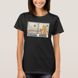 T-shirt Problème résolu Mignon Chat Chat   Chat Propriétai