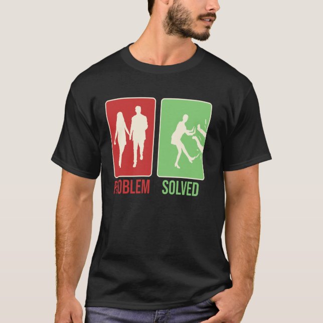 T-shirt Problème résolu Séparation Annulation Mariage Divo (Devant)