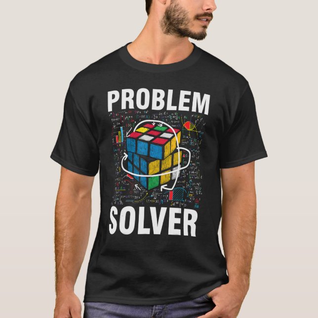 T-shirt Problème Solveur Compétitif Puzzle Résoudre Vitess (Devant)