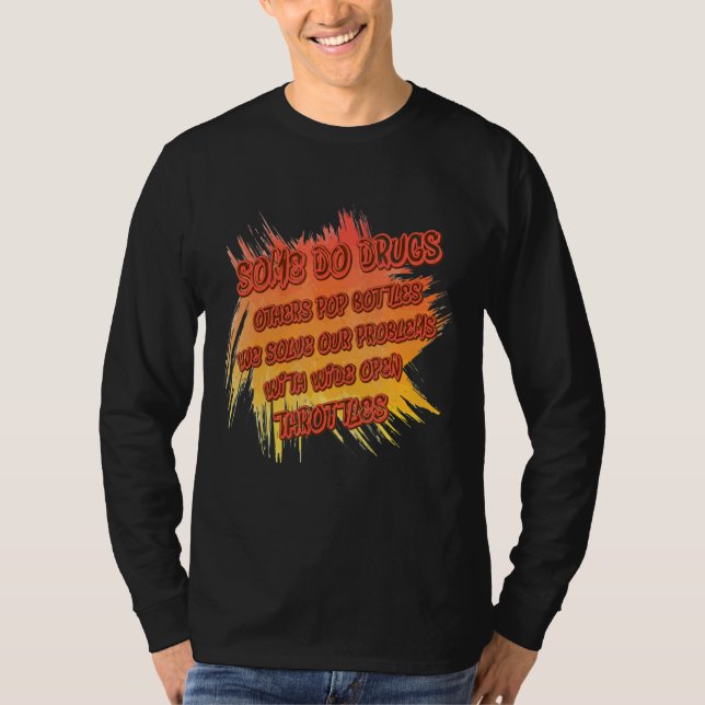 T-shirt Problèmes Avec De Larges Bouteilles Ouvertes Cute (Devant)