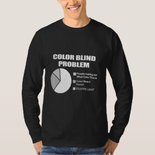 T-shirt Problèmes de couleur aveugle Personne aveugle coul