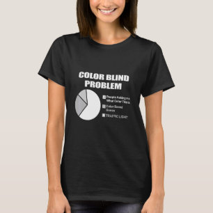 T-shirt Problèmes de couleur aveugle Personne aveugle coul