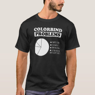 T-shirt Problèmes de daltoniens Colorblind Personnes Homme