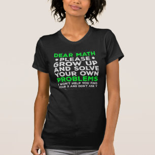 T-shirt Problèmes de mathématiques amusants Lutte des ma