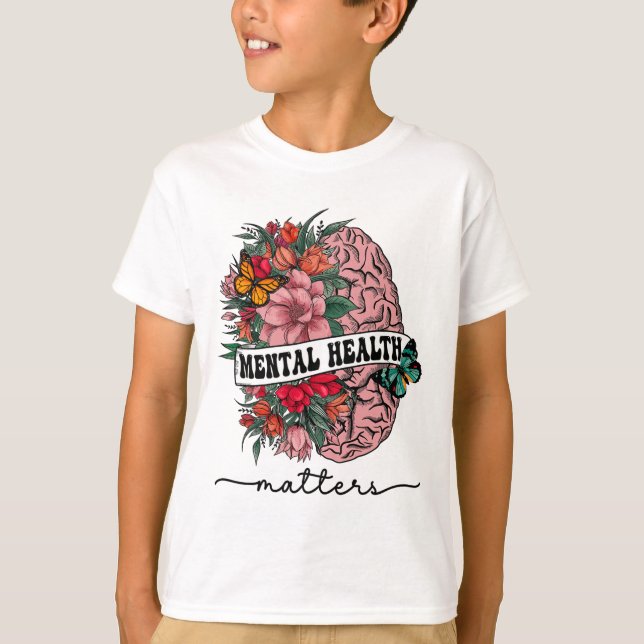 T-shirt Problèmes de santé mentale de la stigmatisation Se (Devant)