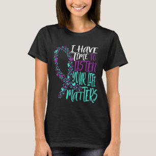 T-shirt Problèmes de santé mentale Prenez le temps d'écout