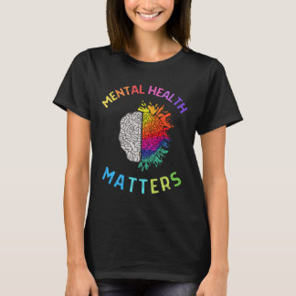 T-shirt Problèmes de santé mentale Sensibilisation à la sa
