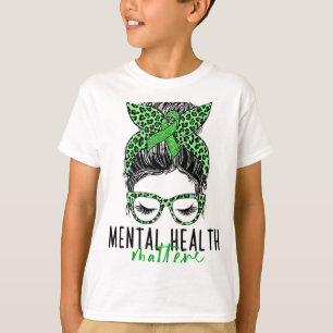 T-shirt Problèmes de santé Messy Bun Femme Neurodiversité 