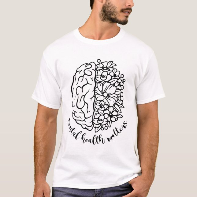 T-shirt Problèmes de sensibilisation à la santé Fleurs Cer (Devant)
