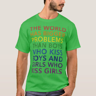 T-shirt Problèmes mondiaux plus grands garçons filles bais