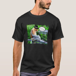 T-shirt Proboscis singe portant un Casquette
