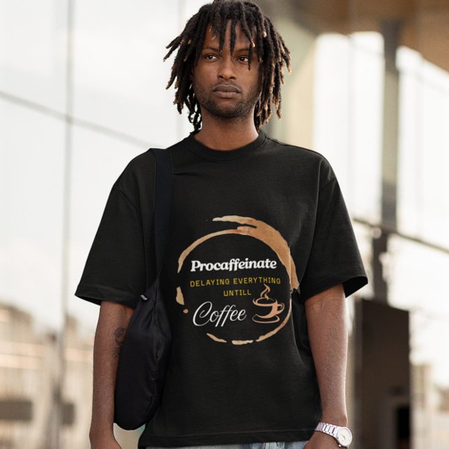 T-shirt Procaffeinate Funny Café Devis Cadeau (Créateur téléchargé)