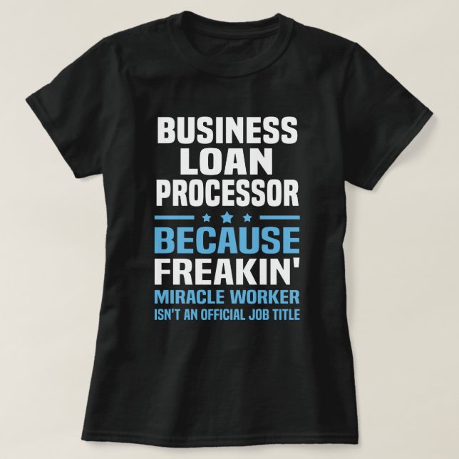 T-shirt Processeur de prêt d'entreprise (Design devant)
