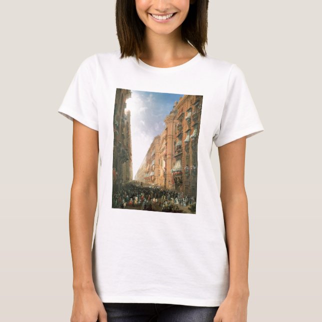 T-shirt Procession of Corpus Christi in Via Dora Grossa, T (Devant)