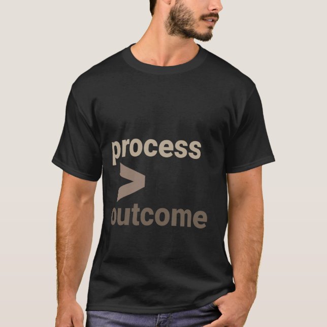 T-shirt Processus supérieur à la croissance par résultat e (Devant)