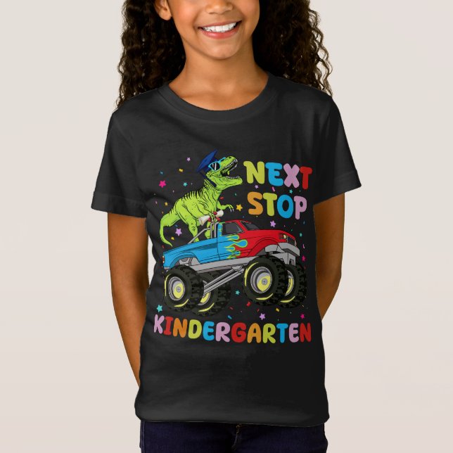 T-Shirt Prochain arrêt Kindergarten Monster Truck (Devant)