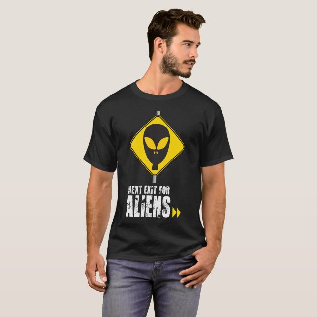 T-shirt Prochaine sortie pour les Aliens (Devant entier)