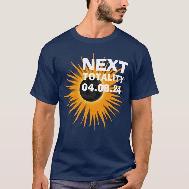 T-shirt Prochains éclipse solaire de la totalité 2024 (Devant)