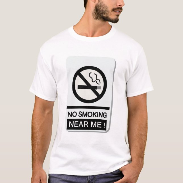 T-shirt Proche non-fumeurs je (Devant)