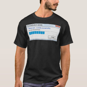 T-shirt procrastination Update Progress Bar Funny