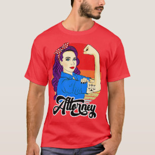 T-shirt Procureur Femme Cadeau Vintage Avocat Femme forte