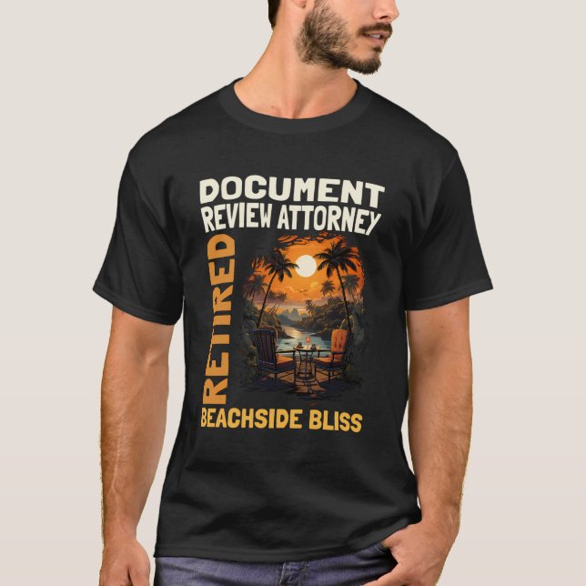 T-shirt Procureur - Retraite amusante (Devant)