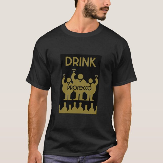T-shirt Procurez-vous des boissons à vin (Devant)