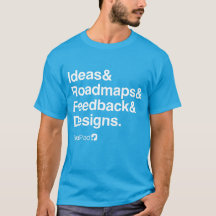 T-shirt ProdPad 'liste Helvetica'