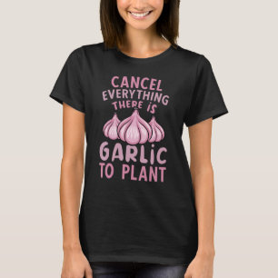 T-shirt Producteur d'ail Jardinier de légumes Ail