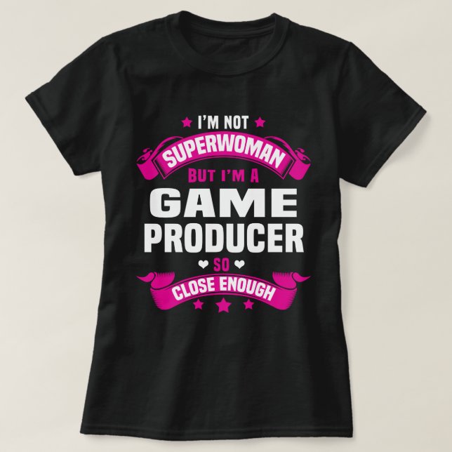 T-shirt Producteur de jeux (Design devant)
