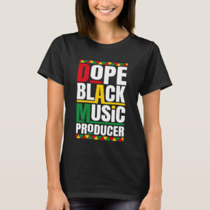 T-shirt Producteur de musique Black History Mois Musique B