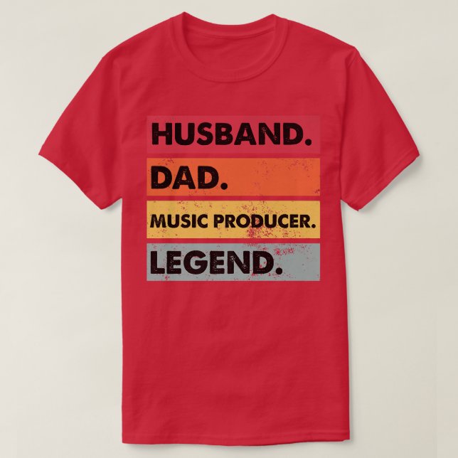 T-shirt Producteur De Musique Papa Mari Fabriquant Des Bea (Design devant)