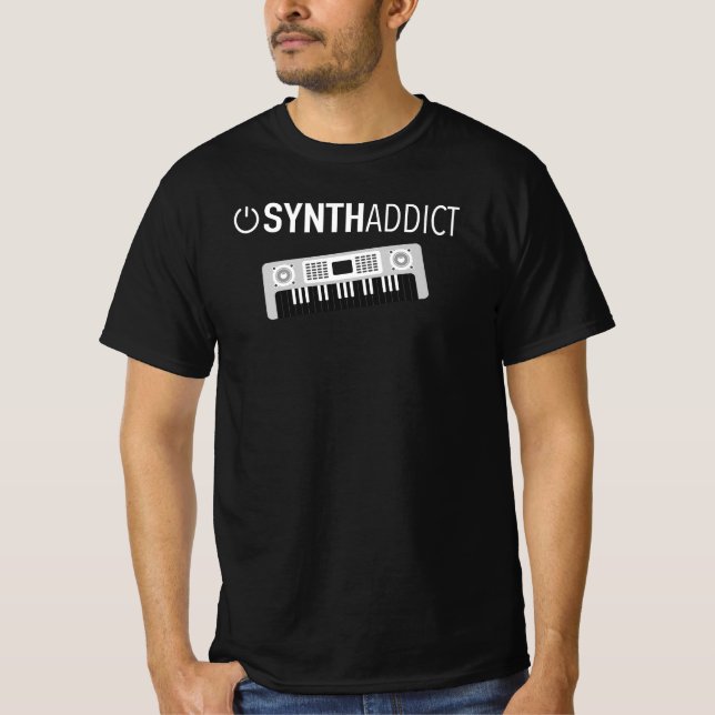 T-shirt Producteur de musique Synth analogique - Manger Sl (Devant)