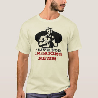 T-shirt Producteur de nouvelles de TV