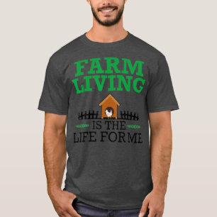T-shirt Producteur de poulet Agriculture La vie agricole e