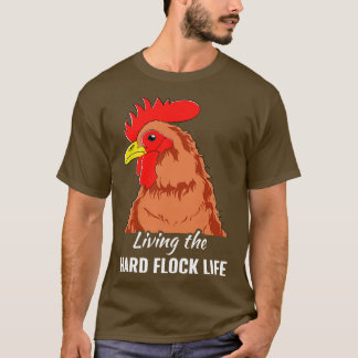 T-shirt Producteur De Poulet Drôle Jardin Poulet Dur Troub