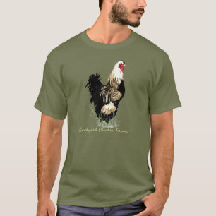 T-shirt Producteur de poulet jardin avec design de coq
