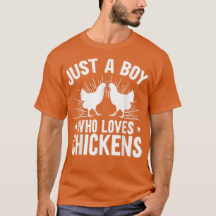 T-shirt Producteur De Poulet Juste Un Garçon Qui Aime Les 