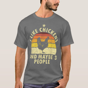 T-shirt Producteur De Poulets J'Aime Les Poulets Et Peut-Ê