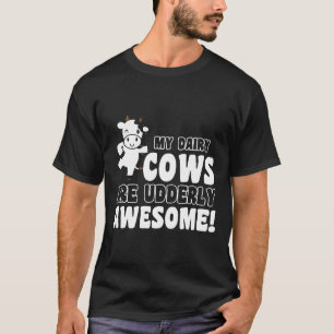 T-shirt Producteur De Vache Laitière Mes Vaches Laitières