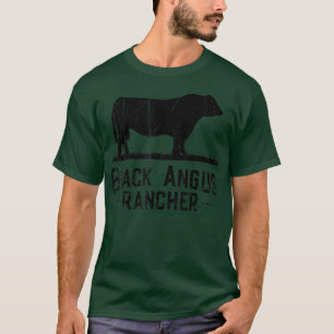 T-shirt Producteur de vaches - Rancher noir Angus