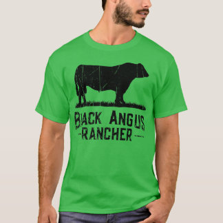 T-shirt Producteur de vaches - Rancher noir Angus